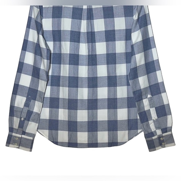 NEW Untuckit Volnay Plaid Button Down Western Shirt, Blue & Gray, Sizes 0 & 4 - Picture 7 of 11